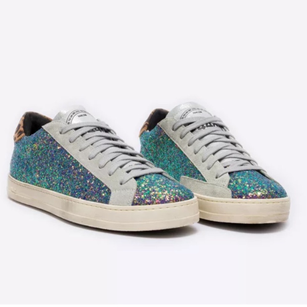 P448
John Multi Glitter Lace Up Sneakers
